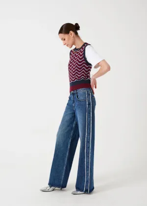 Seventy   Mochi Gracie Side Stripe Jean in Pasadena Vintage