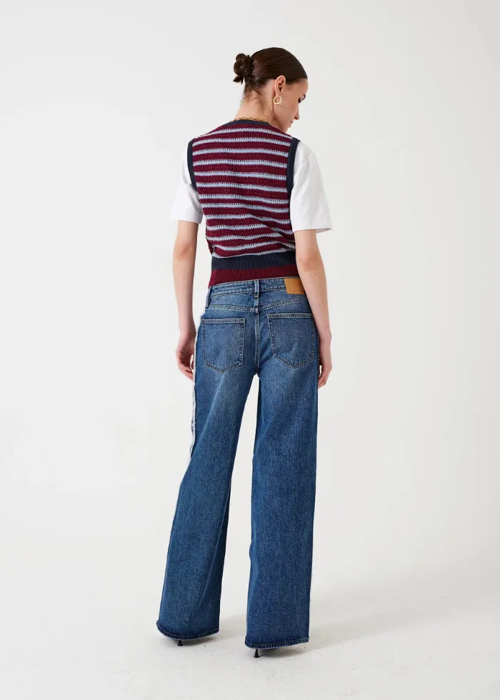 Seventy   Mochi Gracie Side Stripe Jean in Pasadena Vintage