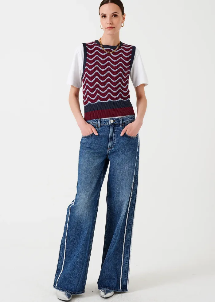 Seventy   Mochi Gracie Side Stripe Jean in Pasadena Vintage