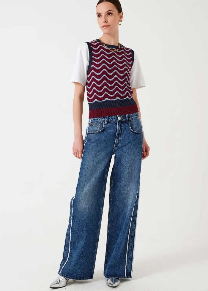Seventy   Mochi Gracie Side Stripe Jean in Pasadena Vintage