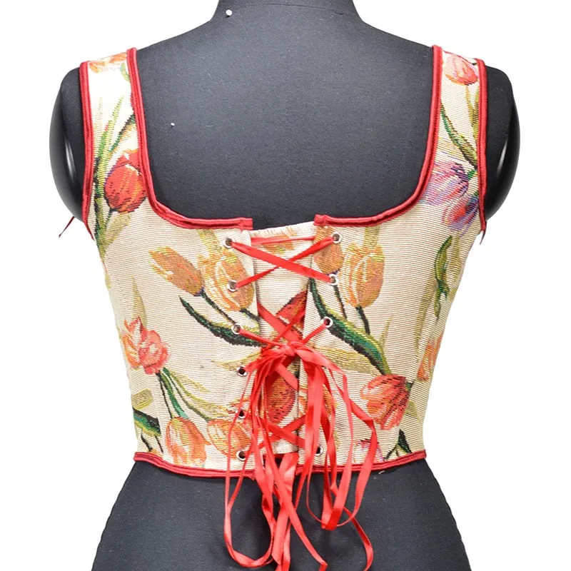 Sexy Corset Crop Top Vest for Women