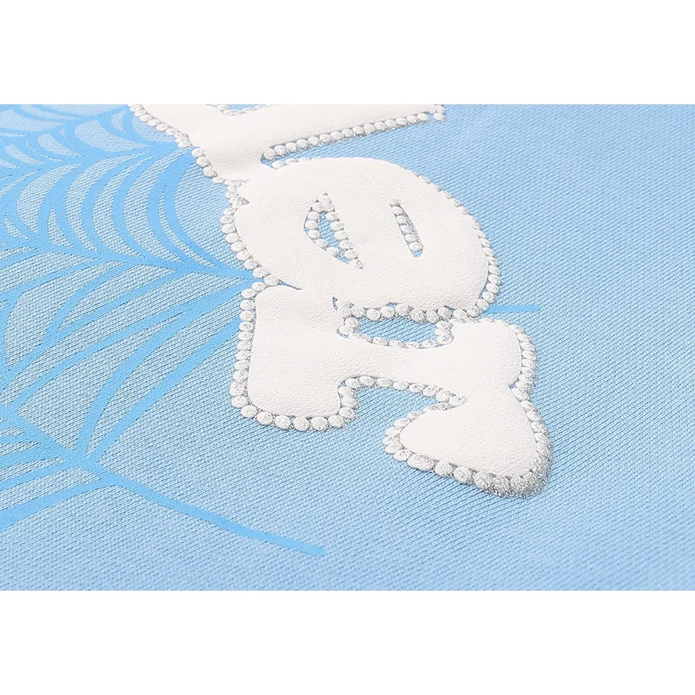Sp5der Web Hoodie Sky Blue