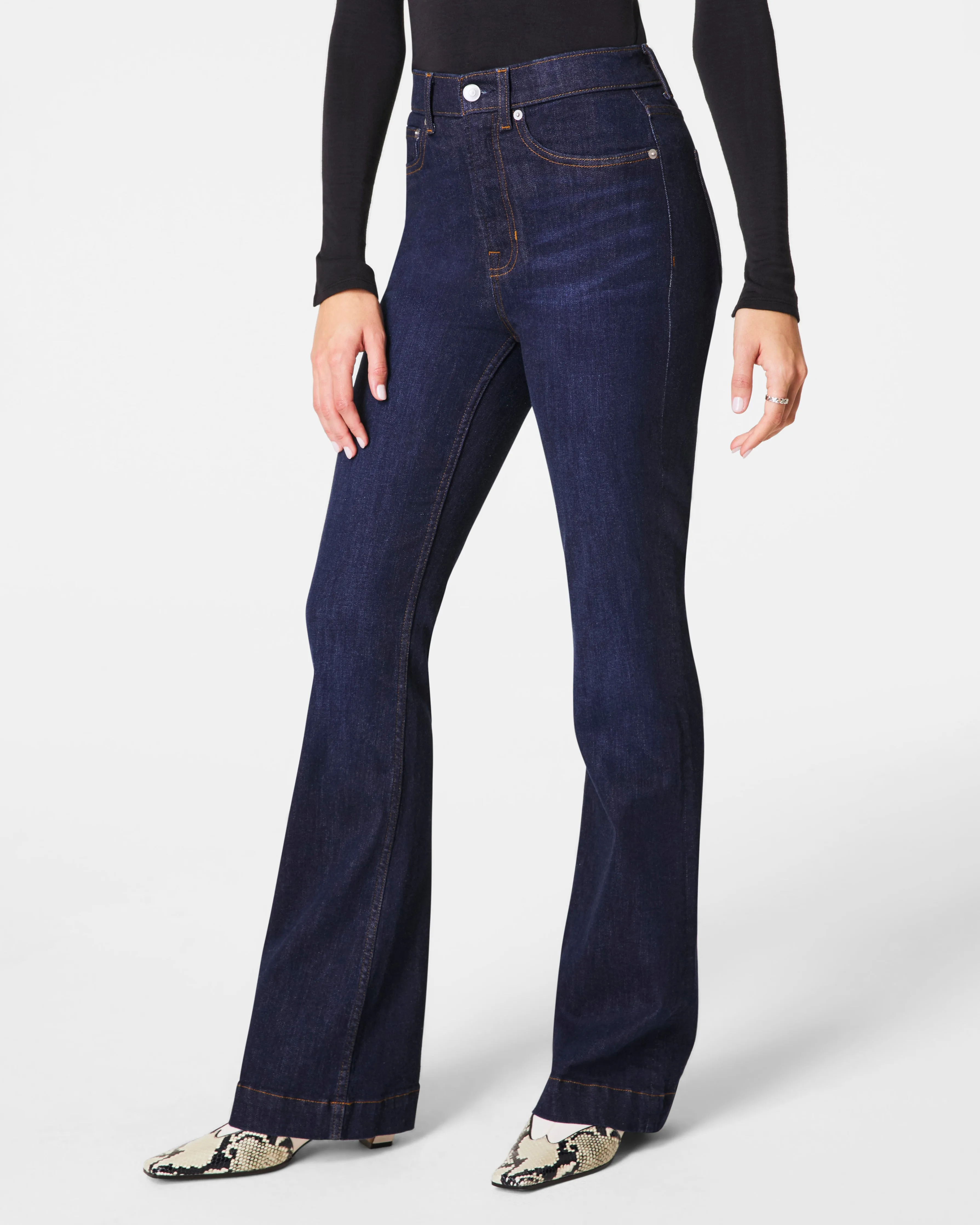 SPANXsculpt™ ReDefine Flare Jeans, Dark Indigo