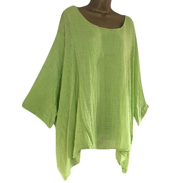 Stylish Long Sleeve Blouse Tunic for small and plus size women