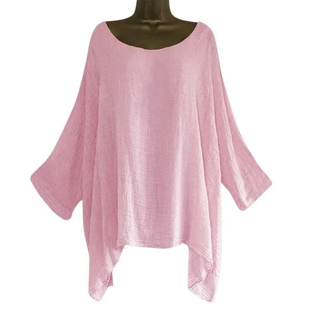 Stylish Long Sleeve Blouse Tunic for small and plus size women