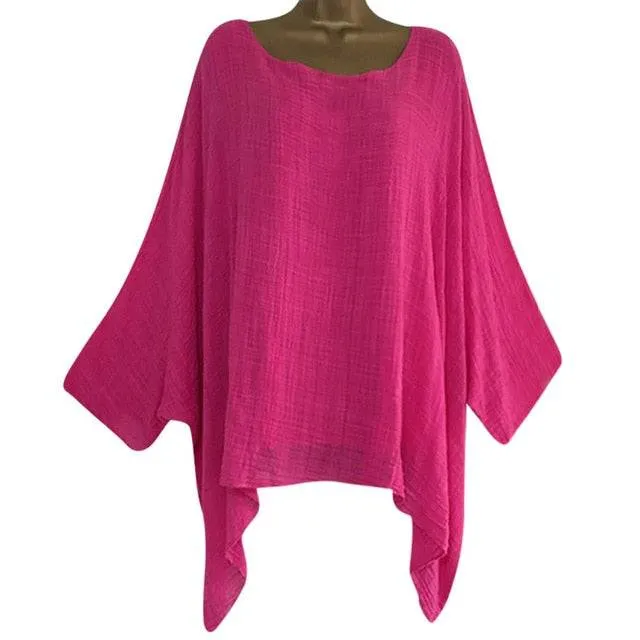 Stylish Long Sleeve Blouse Tunic for small and plus size women
