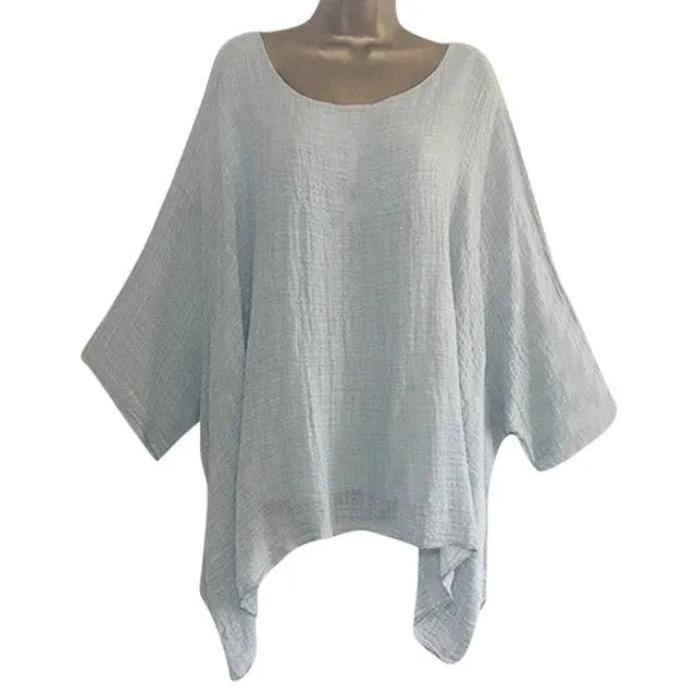 Stylish Long Sleeve Blouse Tunic for small and plus size women