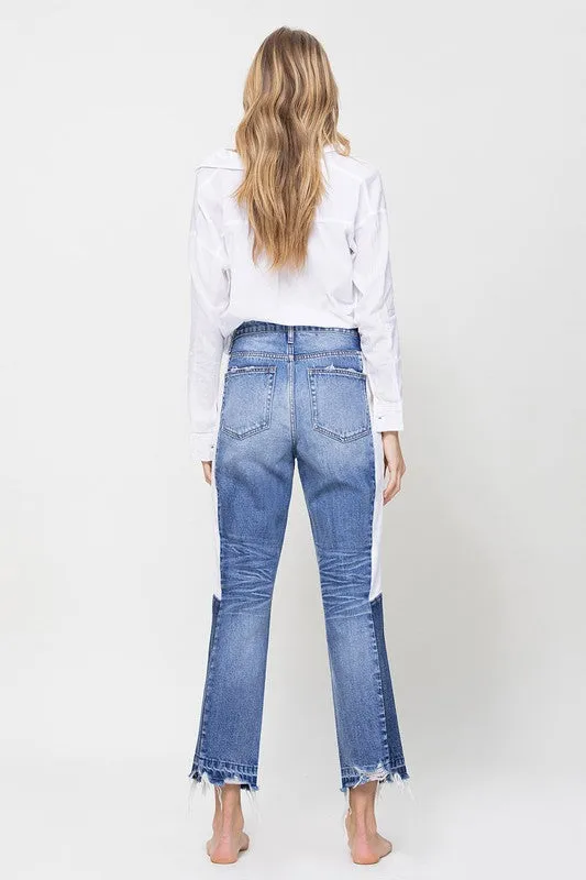 Tallulah Skye Crop Side Blocking Pane Jeans (DS) FG FM