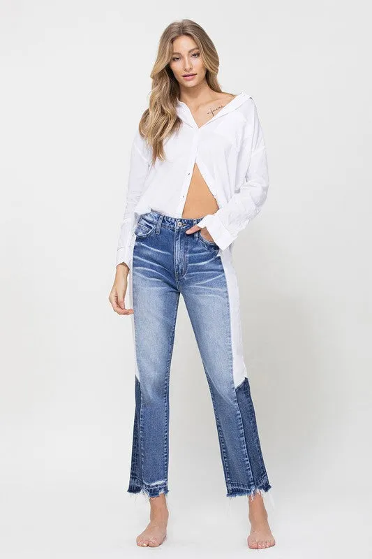Tallulah Skye Crop Side Blocking Pane Jeans (DS) FG FM