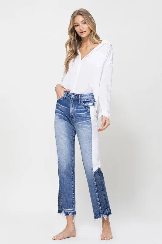 Tallulah Skye Crop Side Blocking Pane Jeans (DS) FG FM