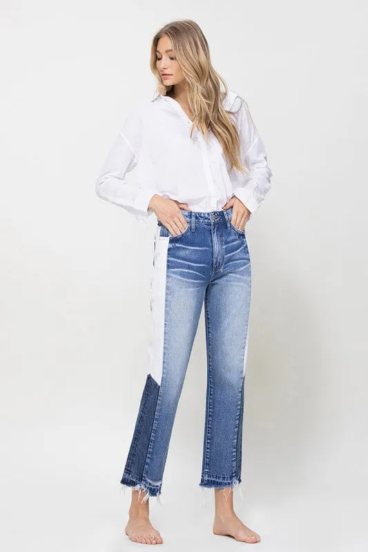 Tallulah Skye Crop Side Blocking Pane Jeans (DS) FG FM