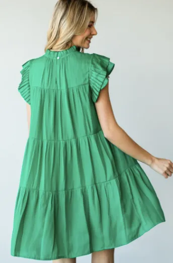 The Kelly Green Babydoll Dress