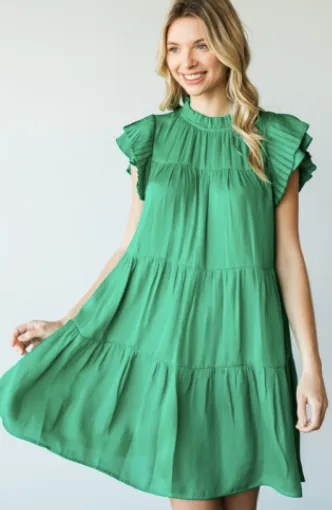 The Kelly Green Babydoll Dress