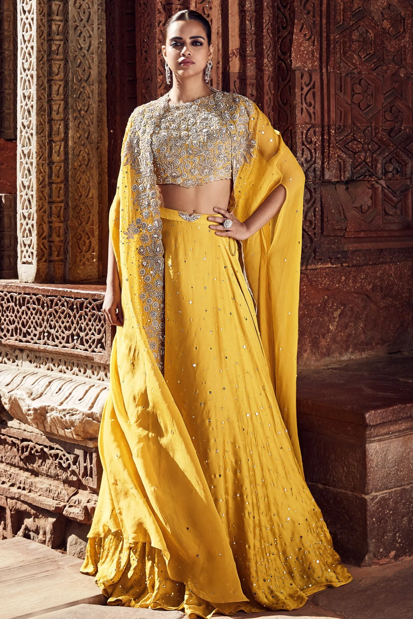 The Turmeric Couture Iconic Winged Cape