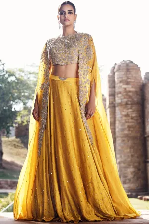 The Turmeric Couture Iconic Winged Cape
