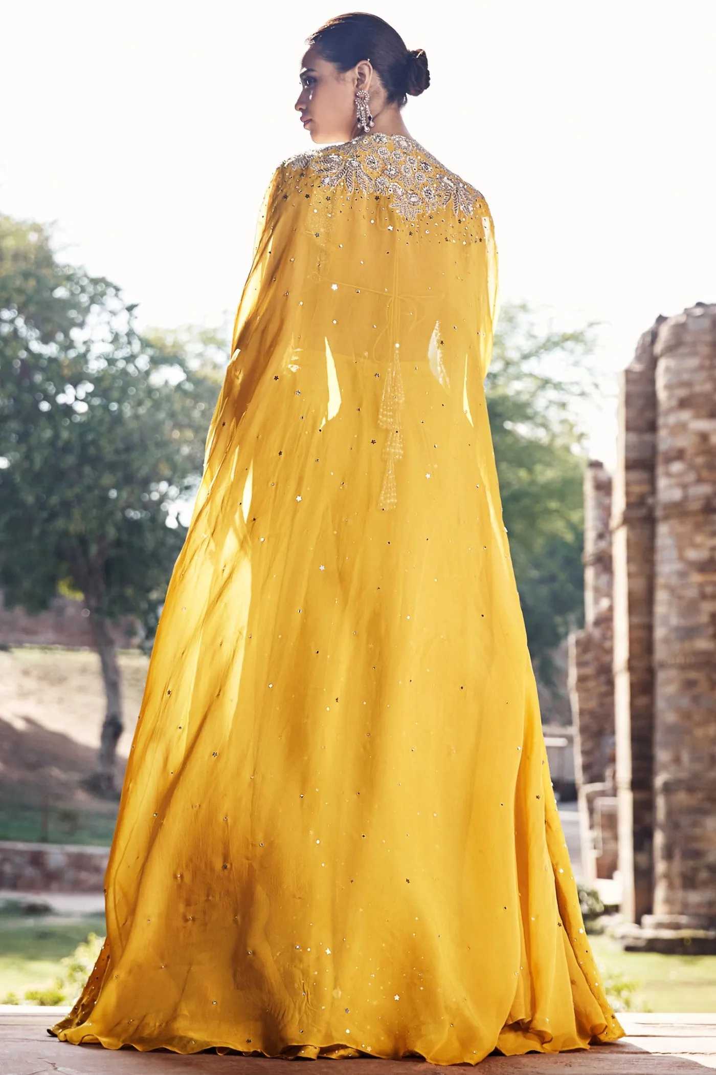 The Turmeric Couture Iconic Winged Cape