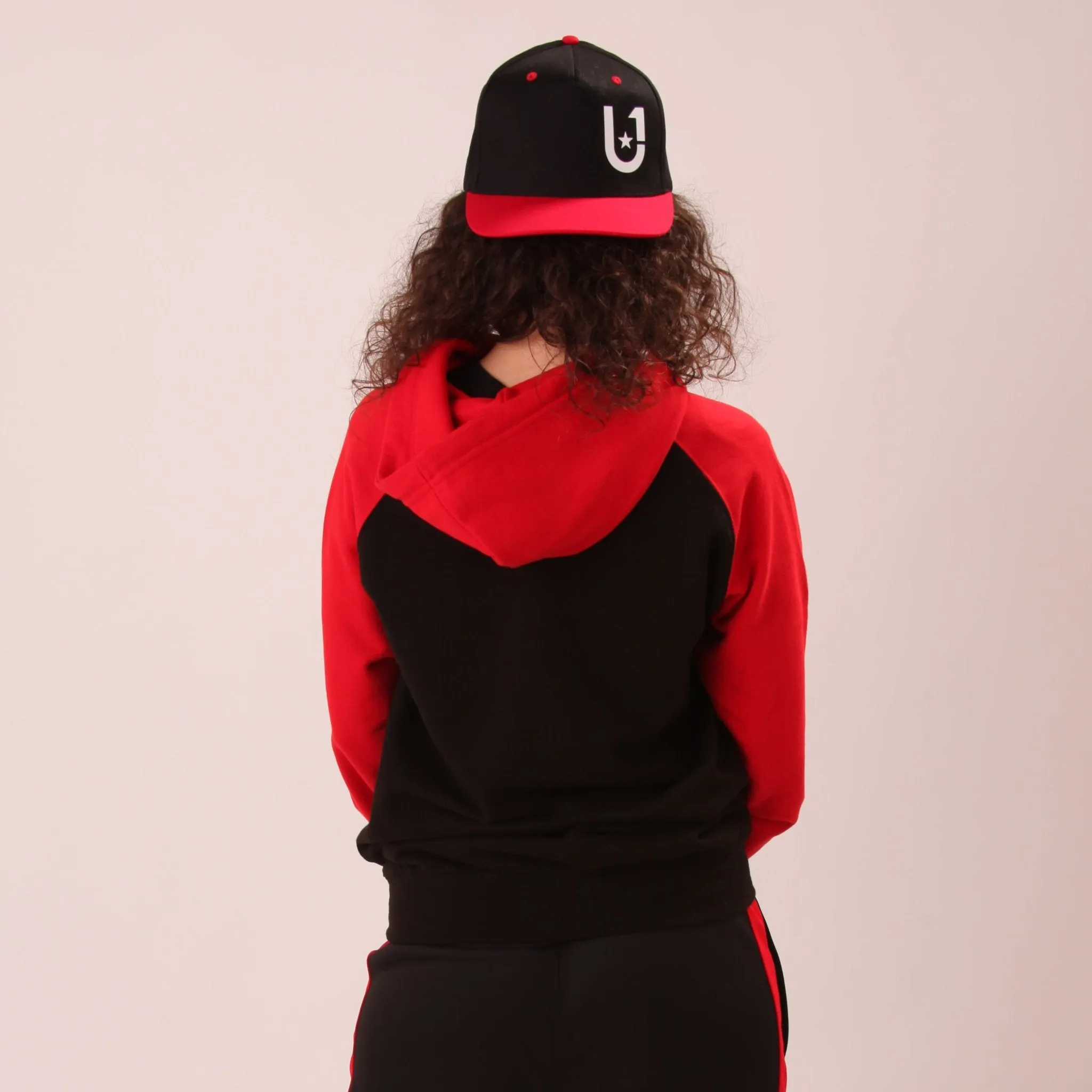 UNIFY Baseball Hoodie - Classic UNIFY Essential Womens Hoodie - UNIFY Red Jumper
