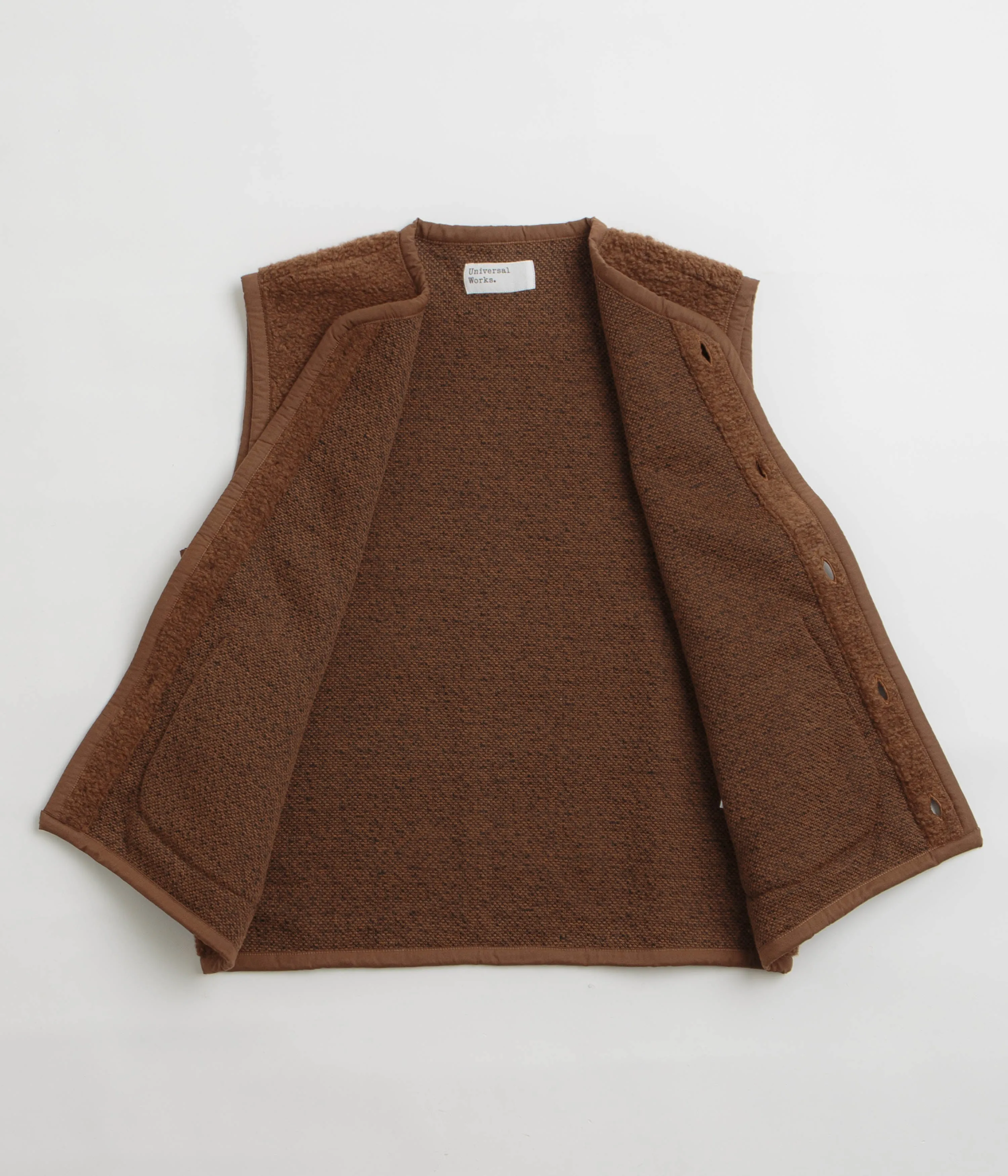 Universal Works Lancaster Gilet - Brown