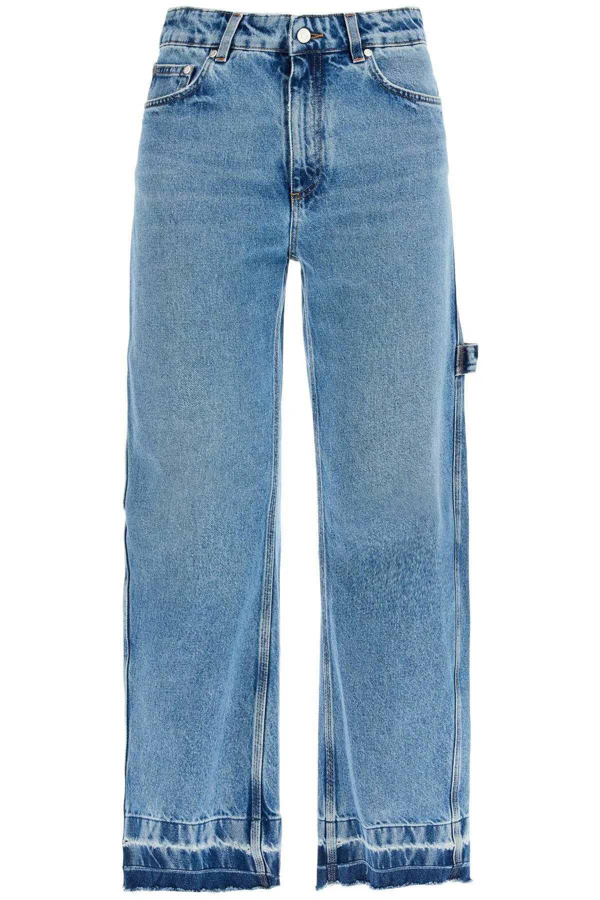 Vintage Effect Barrel Denim Jeans
