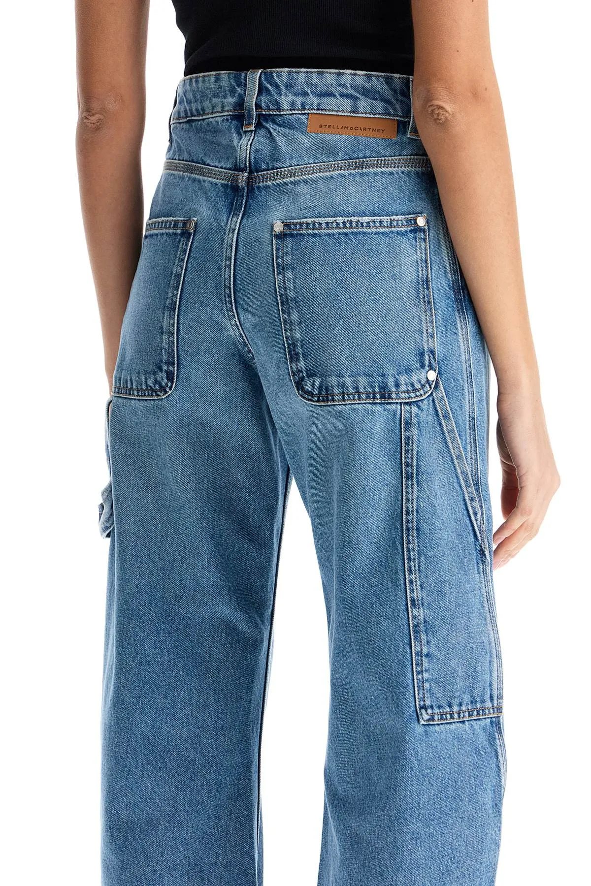 Vintage Effect Barrel Denim Jeans