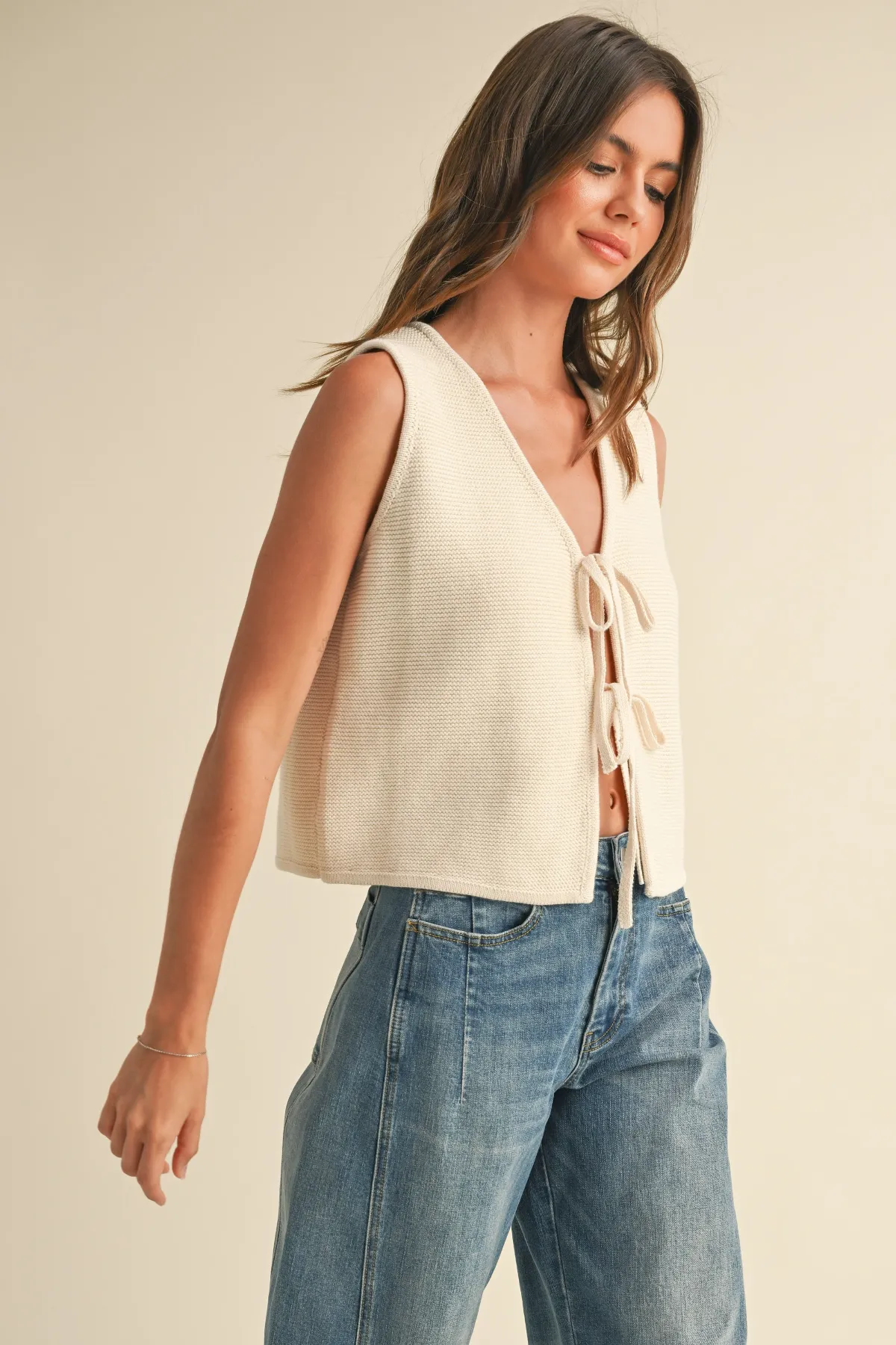 Walsh Tie Front Vest