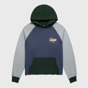 Westwood Raglan Hoodie Heather/Navy/GRN