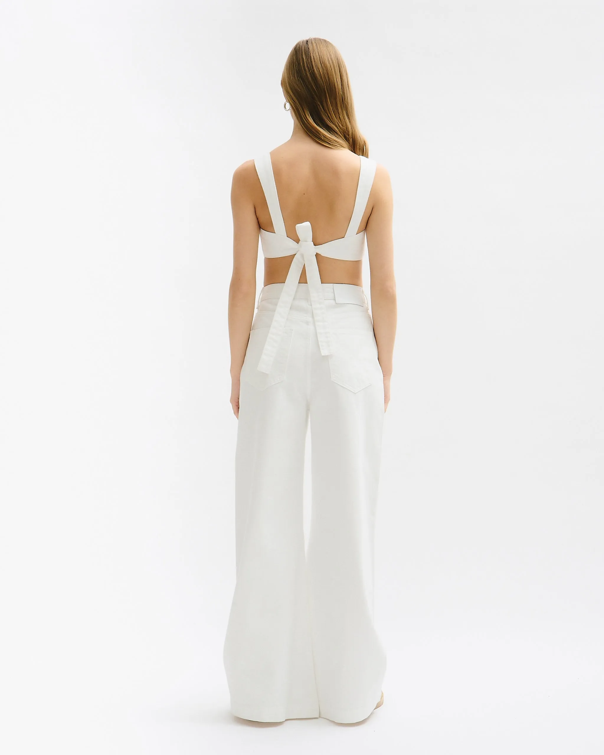 Wide leg denim