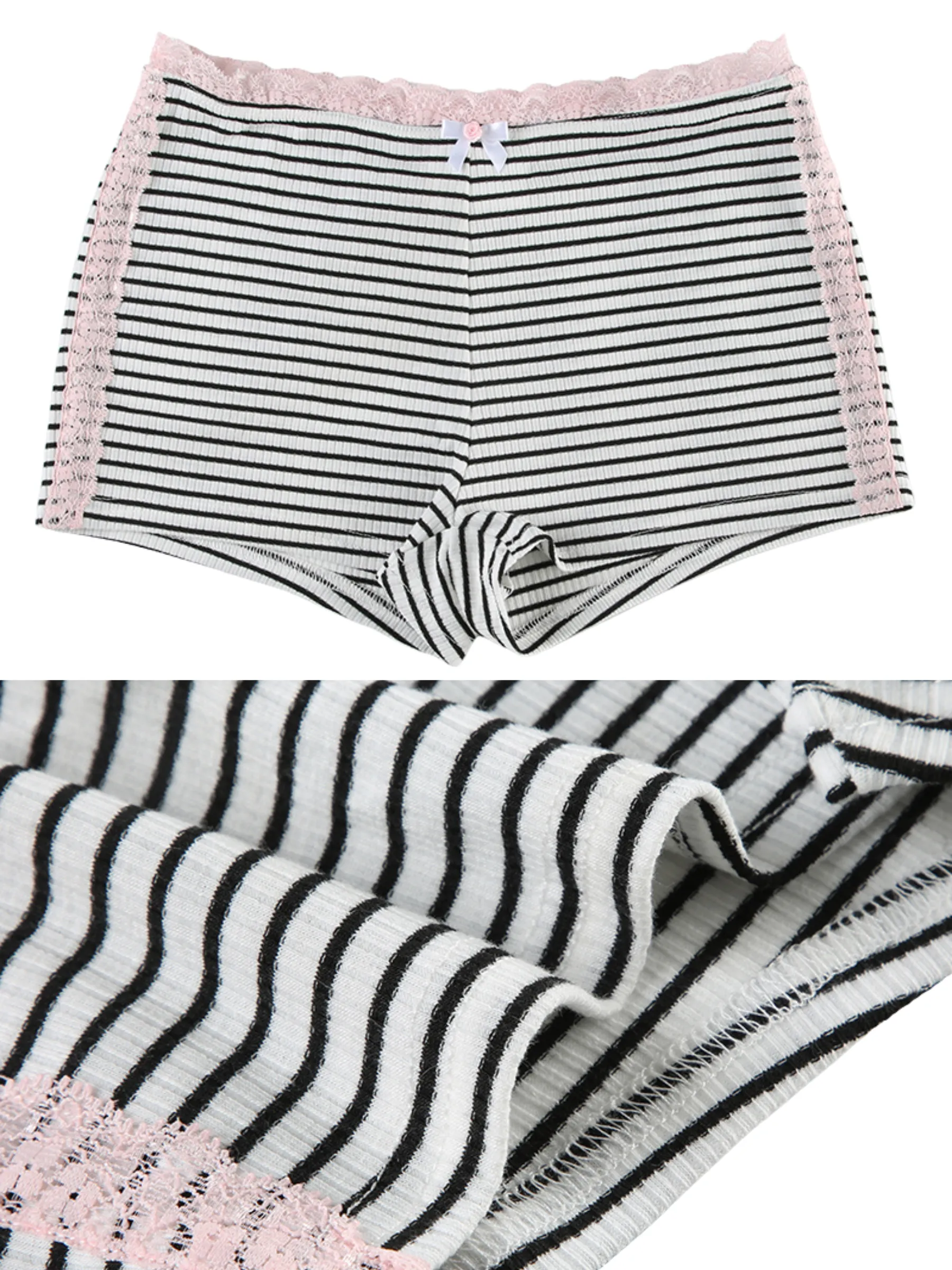 Wilder Striped Vest Lace Shorts
