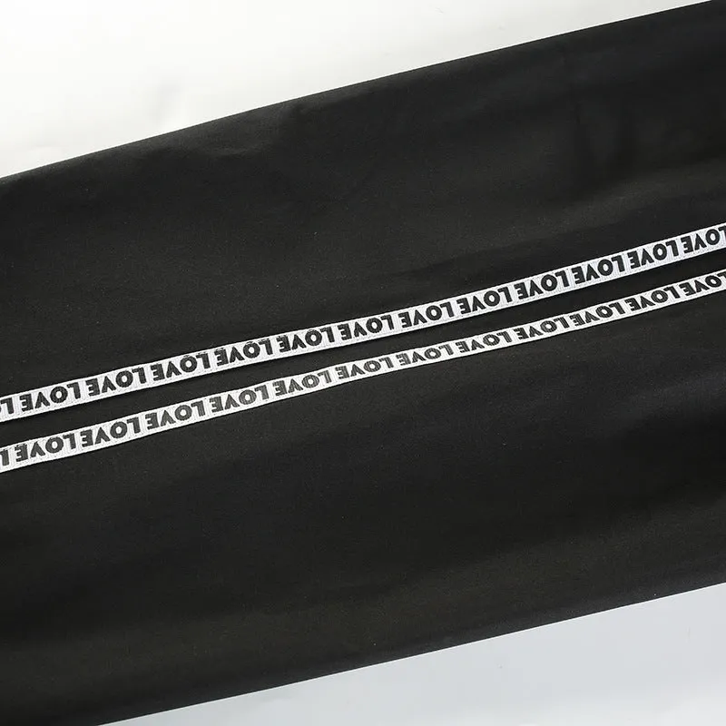 Women's High-Waist Loose Polyester "Love" Joggers