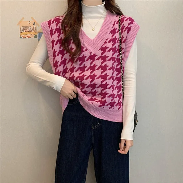 You - Dark Academia Vintage V-neck Knitted Vest